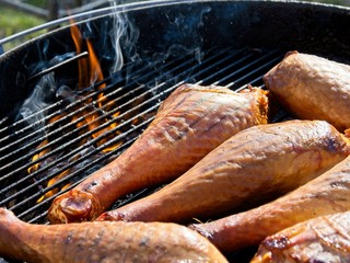 Turkey legs smoked