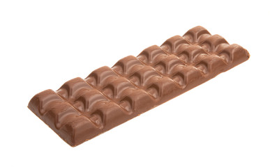 chocolate bar with filling isolated