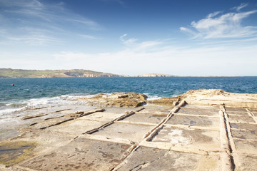 seascape of the small european island of malta