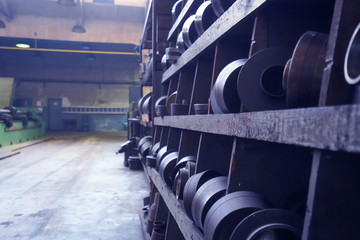 Iron and steel factory and production.