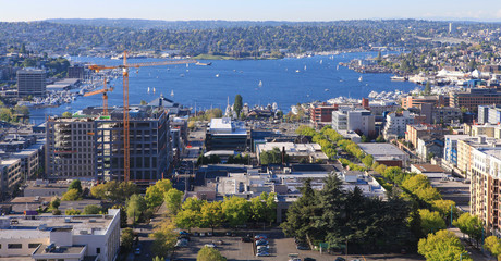 Seattle downtown, panoramic view