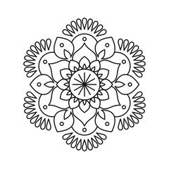 mandala vector logo icon illustration