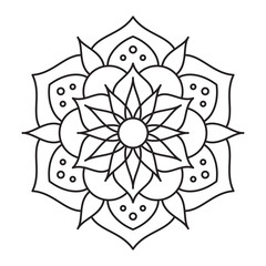 mandala vector logo icon illustration