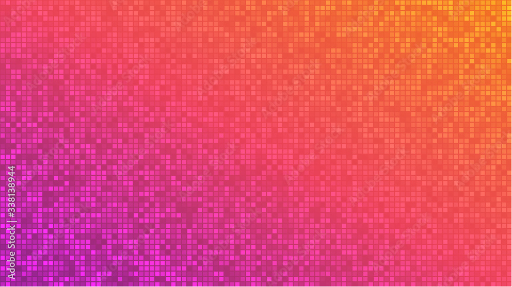 Poster Abstract background with modern colorful vector mosaic design. Colorful gradient mosaic backdrop. Modern geometric texture. Abstract digital technology design. Beautiful vector pattern.