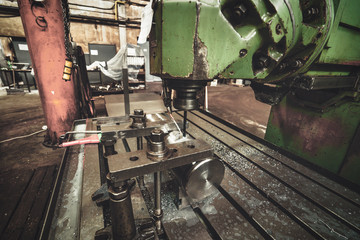 Iron and steel factory and production.