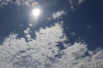 blue sky with clouds