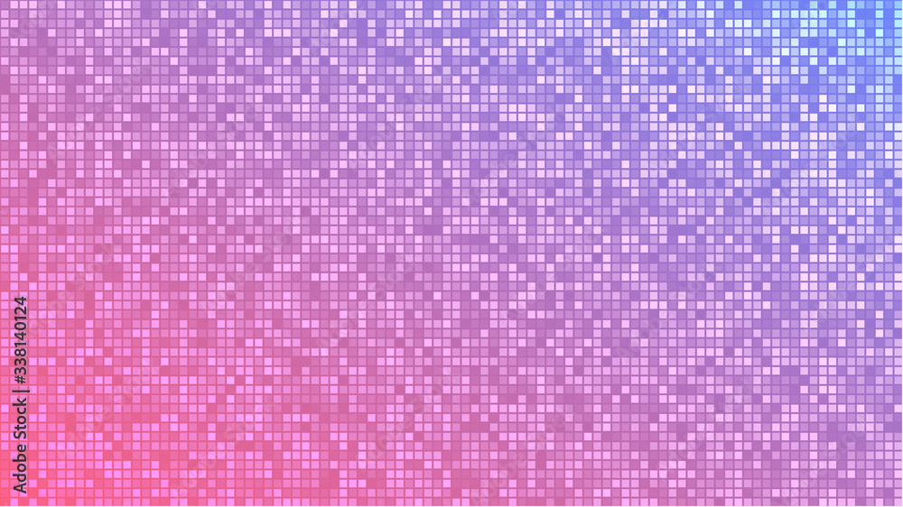 Poster Abstract background with modern colorful vector mosaic design. Colorful gradient mosaic backdrop. Modern geometric texture. Abstract digital technology design. Beautiful vector pattern.