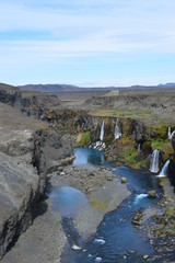 Fototapeta na wymiar Beautiful canyon in Iceland
