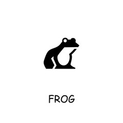 Frog flat vector icon