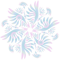 Traditional batik handmade in vector form