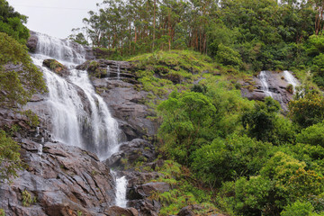 Obraz na płótnie Canvas Periya Canal waterfalls near munnar, India
