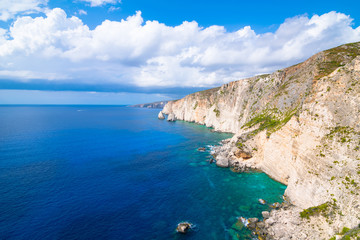 Fototapeta premium Beautiful view of Plakaki Rocks - Agalas - Zakynthos, Ionian Islands - Greece