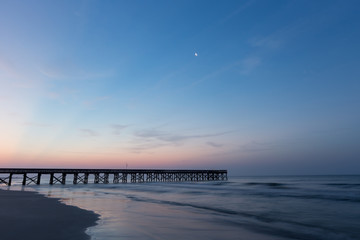 Long exposure of a pier in South Carolina