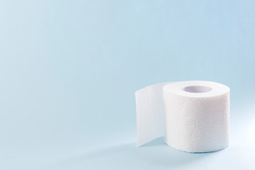 Roll Of Toilet Paper Isolated On White Background