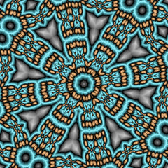 3d effect - abstract octagonal mandala style pattern