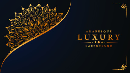 Modern luxury ornamental mandala background with arabesque pattern arabic
 islamic east style.decorative mandala for print, poster,cover, brochure, flyer, banner
