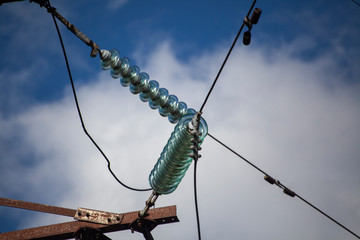 Power lines. High voltage.