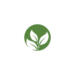 Green garden green leaf Logo Template