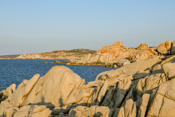 Cliffs close to Capo Testa in Sardinia