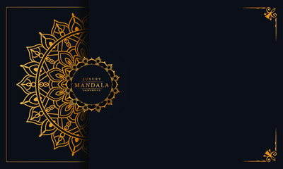 Modern luxury ornamental mandala background with arabesque pattern arabic
 islamic east style.decorative mandala for print, poster,cover, brochure, flyer, banner
