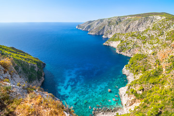 Beautiful summer day in Porto Schiza - Kampi - Zakynthos, Ionian Islands - Greece