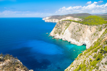 Fototapeta na wymiar Beautiful view of Cliffs of Keri - Zakynthos , Ionian Islands - Greece