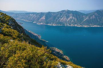 Fototapeta na wymiar Amazing view of Boka Kotorska Bay