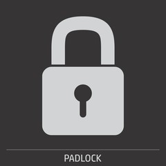 Padlock icon illustration