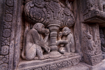 Fototapeta na wymiar Prambanan temple complex in Java, Indonesia