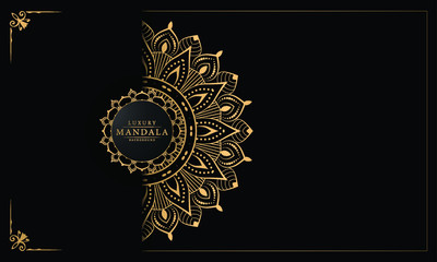 Luxury mandala background with arabesque pattern arabic islamic east style for Wedding card, book cover.
