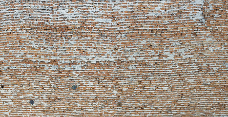 old weeping red brick side wall background building