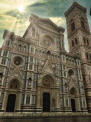 Fototapeta premium Catedral de santa Maria del Fiori en Florencia, Italia (Il Duomo)
