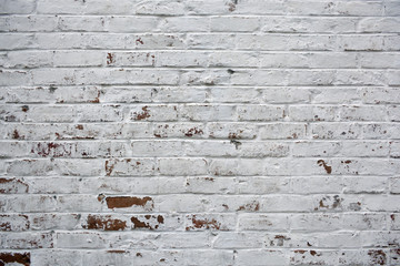 whitewashed brick wall background texture