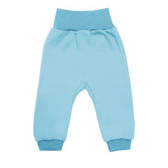 blue baby drawers pants. child trousers isolated on white background