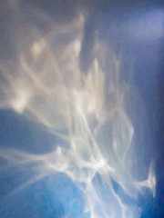 Multicolor background illustration of blurry smooth lines and paint strokes