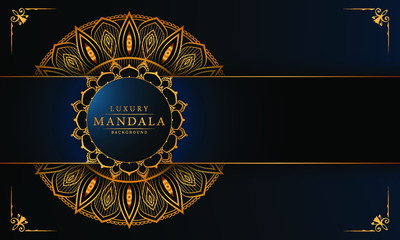 vector illustration of an abstract background with mandala pattern