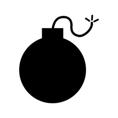 Bomb icon vector