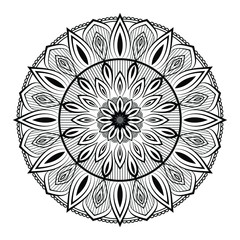 vector illustration of an abstract background with mandala pattern
