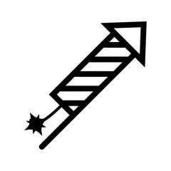 Fireworks icon on white background