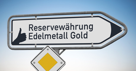 Daumen hoch für eine Reservewährung, Edelmetall Gold