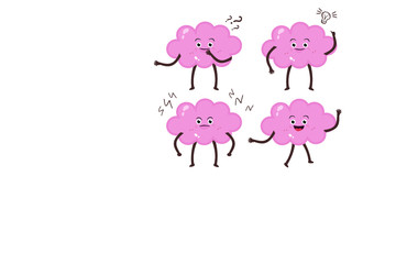 vector illustration of a set of cartoon animals