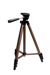 Tripod for the camera isolated on white background