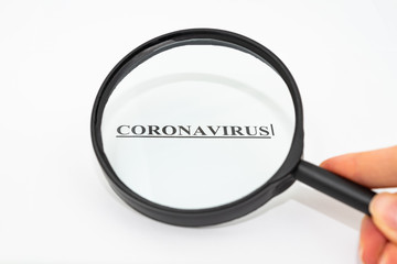 COVID-19 Coronavirus Disease. Exploring and attention for coronavirus concept with copy space