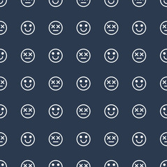 Retro memphis pattern - seamless. Fashion 80-90s. Black and white mosaic texture.