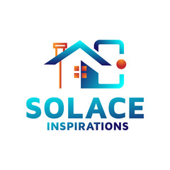 Elegant luxury interior logo design vector template inspiration