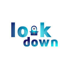 Lockdown pandemic stop novel coronavirus covid 19 vector logo design inspiration