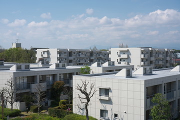 Tokyo,Japan-April 10, 2020: Residential area at the suburb of Tokyo, Japan
