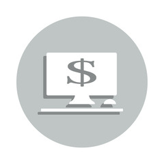 online banking badge icon. Simple glyph, flat vector of Banking icons for ui and ux, website or mobile application