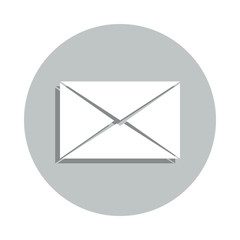 envelope badge icon. Simple glyph, flat vector of Banking icons for ui and ux, website or mobile application