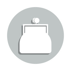 Obraz premium women wallet badge icon. Simple glyph, flat vector of Banking icons for ui and ux, website or mobile application